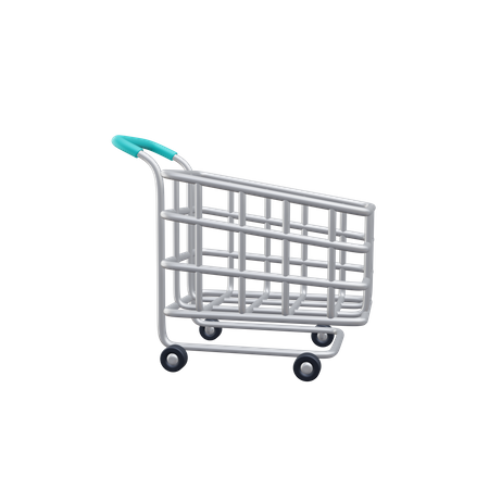 Empty Trolley  3D Icon