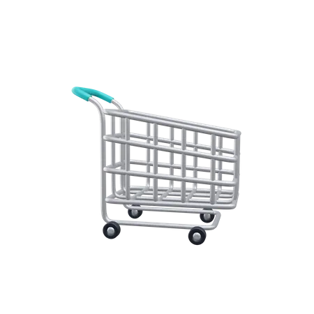 Empty Trolley  3D Icon