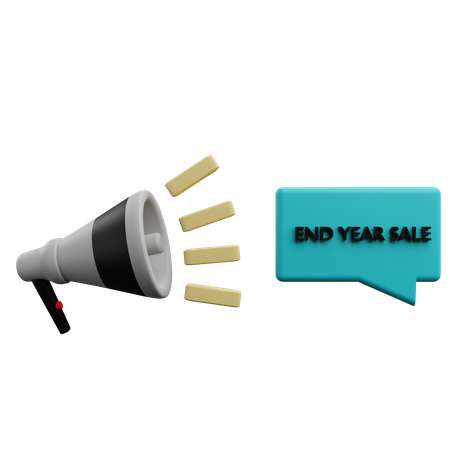 End Year Sale Promotion  3D Icon