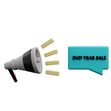 End Year Sale Promotion  3D Icon