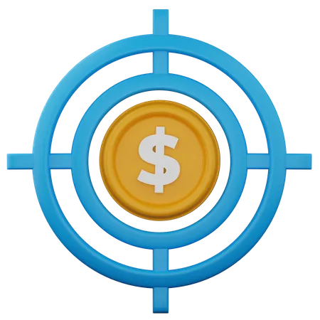 Enfoque financiero  3D Icon