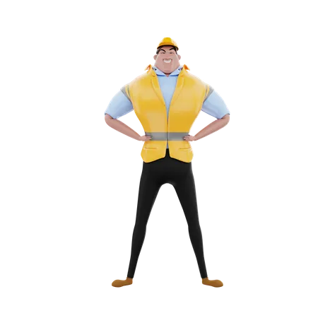 Engineer  3D Illustration