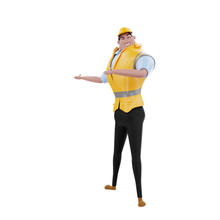 Engineer  3D Illustration