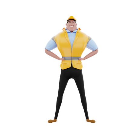 Engineer  3D Illustration