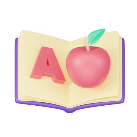 English Book  3D Icon