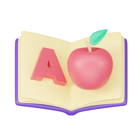 English Book  3D Icon