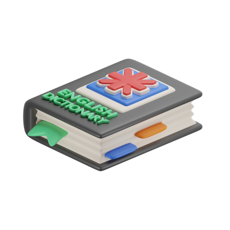 English Book  3D Icon