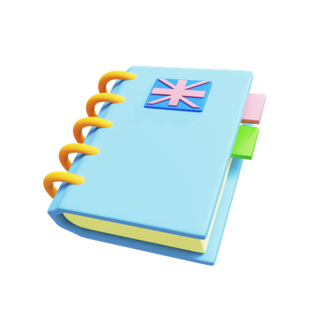 English Book  3D Icon