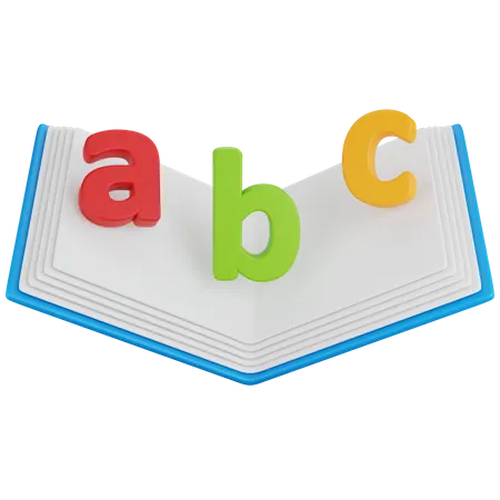 English Book  3D Icon