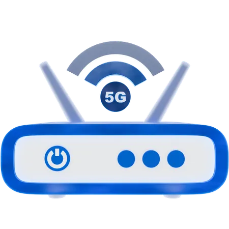 Enrutador 5g  3D Icon