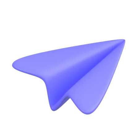 Avion de papel  3D Icon