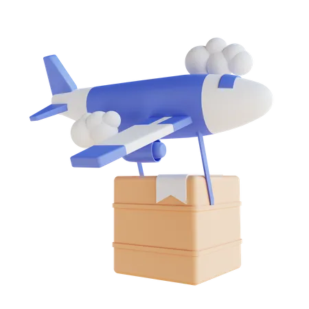 Transporte aéreo  3D Icon