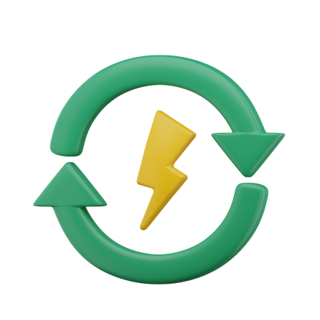 Erneuerbare Energie  3D Icon