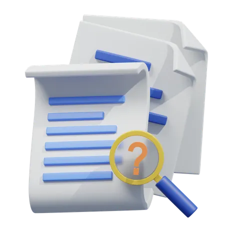 Error Document  3D Icon