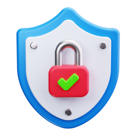 Escudo de seguridad  3D Icon