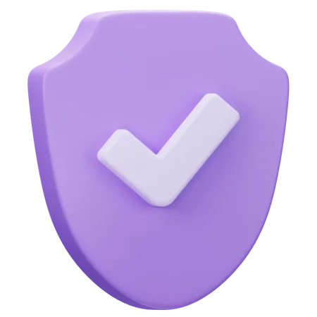 Escudo de seguridad  3D Icon