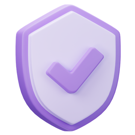 Escudo de seguridad  3D Icon