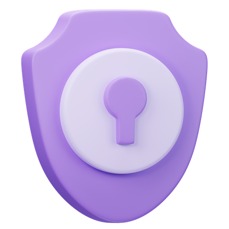 Escudo de seguridad  3D Icon