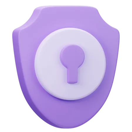 Escudo de seguridad  3D Icon