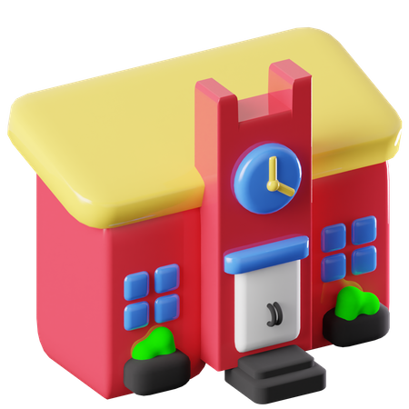 Escuela  3D Icon