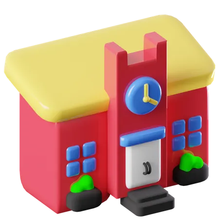 Escuela  3D Icon