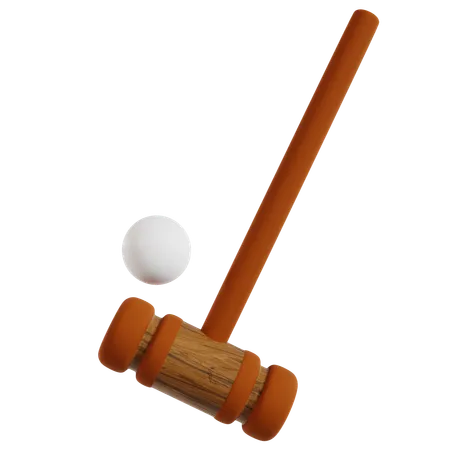 Polo Mallet E Bola Esporte  3D Icon