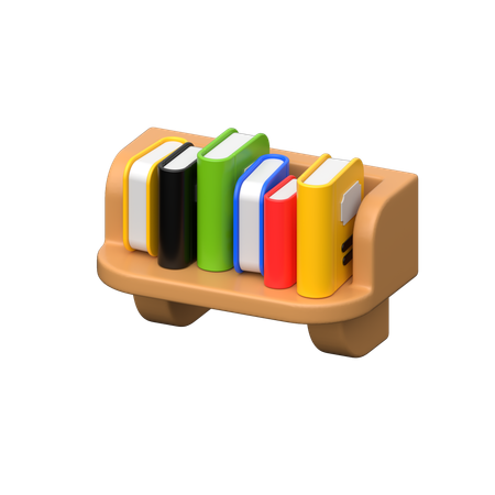 Estante para libros  3D Icon