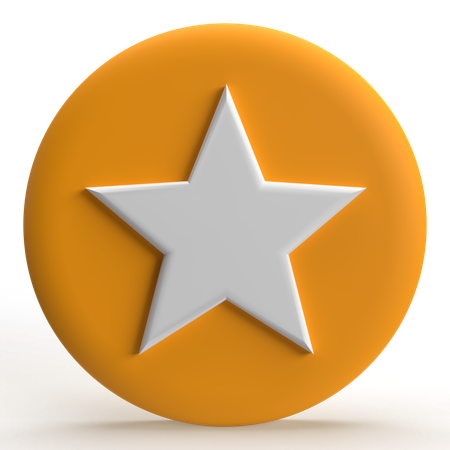 Estrela  3D Icon