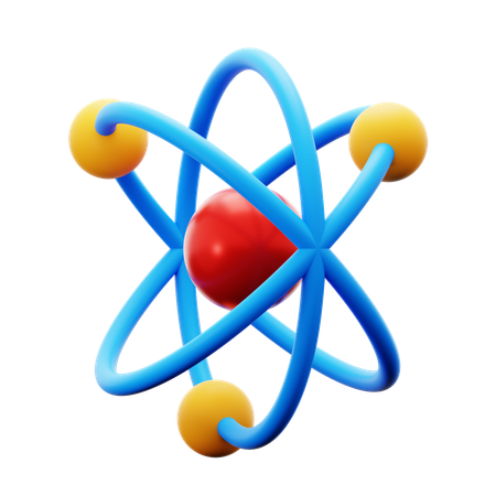 Estructura atomica  3D Icon