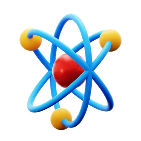 Estructura atomica  3D Icon