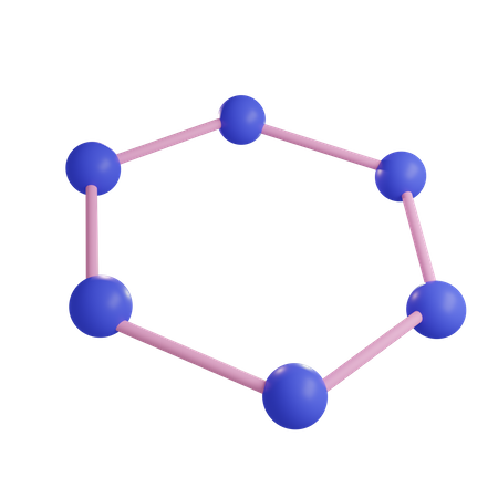 Estructura circular  3D Icon