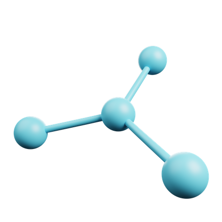 Estructura molecular  3D Illustration