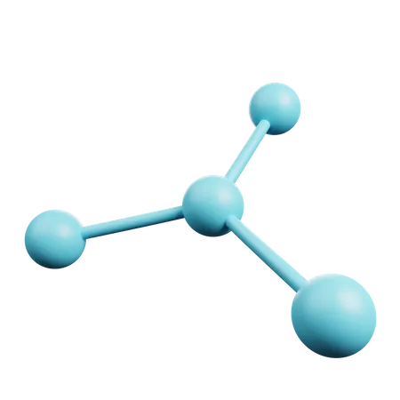 Estructura molecular  3D Illustration