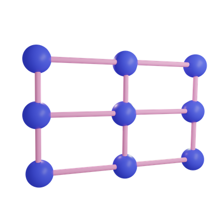 Estrutura de grade  3D Icon