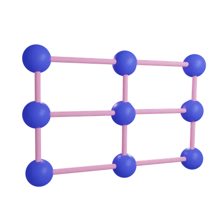 Estrutura de grade  3D Icon