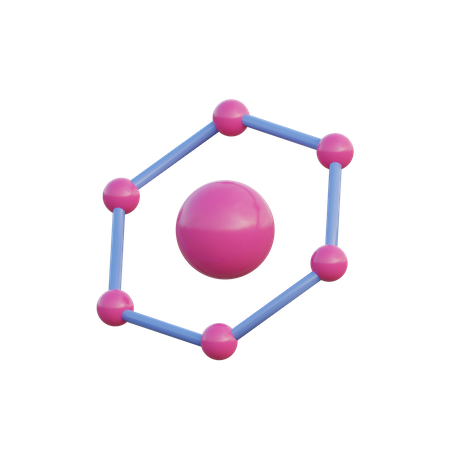 Estrutura química  3D Illustration