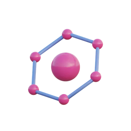 Estrutura química  3D Illustration