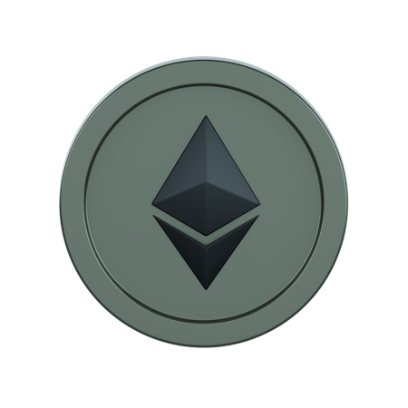 Eth Coin  3D Illustration