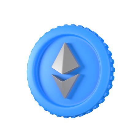 Moeda eth  3D Icon