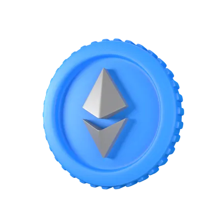 Moeda eth  3D Icon