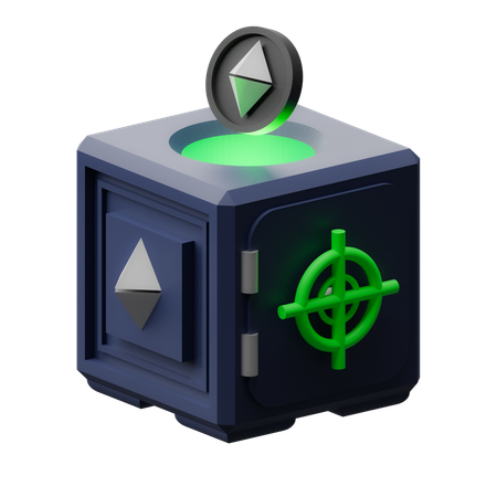 Ethereum Box  3D Icon