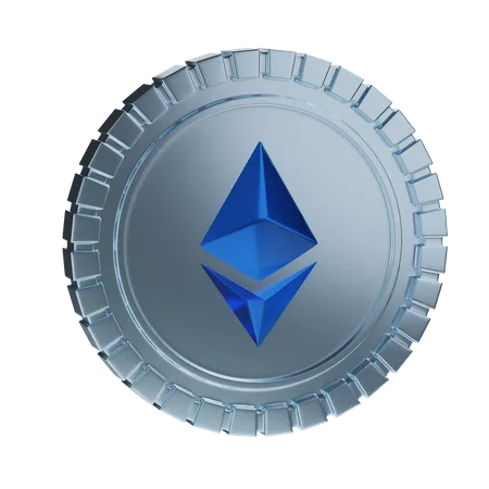 Ethereum Coin  3D Illustration