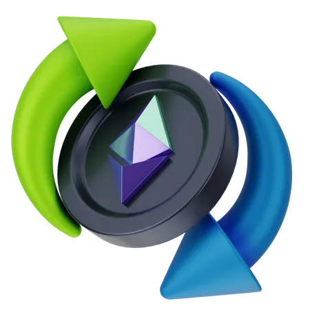 Échange d'Ethereum  3D Icon