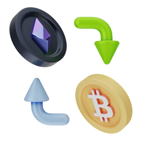 Échange d'Ethereum  3D Icon