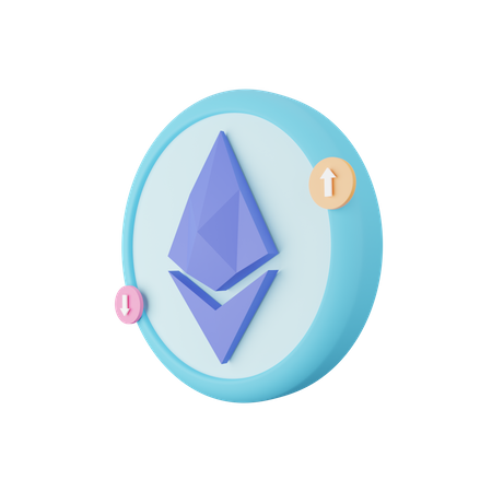 Logotipo Ethereum  3D Icon