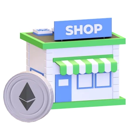 Pagamento ethereum aceito  3D Illustration