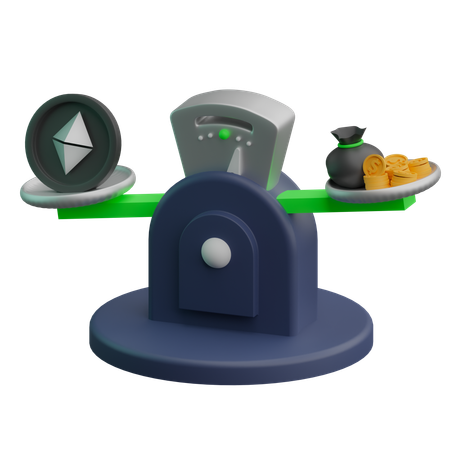 Ethereum Scale  3D Icon