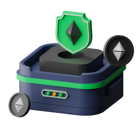 Ethereum Security  3D Icon