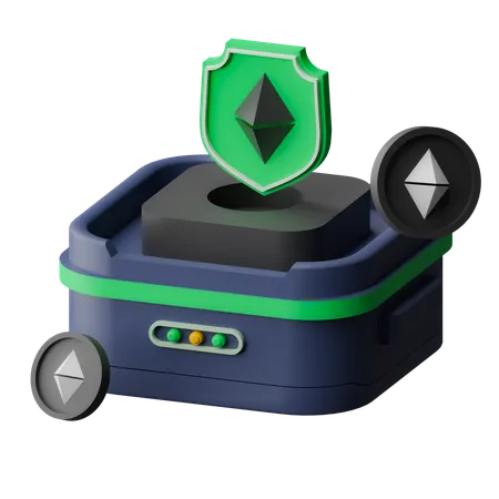 Ethereum Security  3D Icon