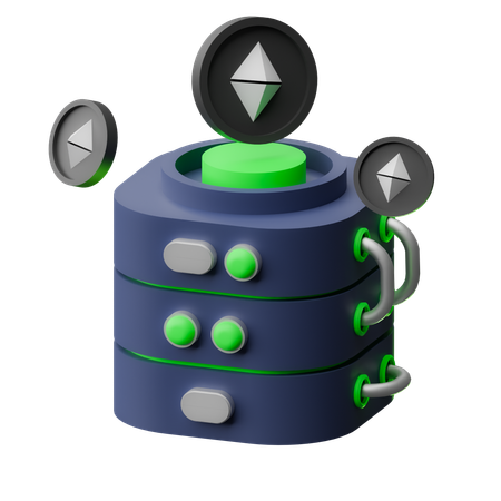 Ethereum Server  3D Icon